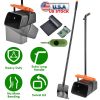 Pooper Scooper Kit Dog Poop Rake & Swiveling Bin Poop Heavy Duty Pick Up Tool with Extra Long Handle 35 Waste Bags Dispenser