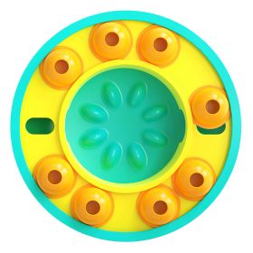 Dog Puzzle Food Feeder Slow Feeding Bowl Interactive Toy Dog Treat Dispensing Toy for IQ Training Mental Enrichment For Small Medium Large Dog Cat (Option: DogPuzzleToyBlue)