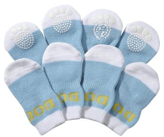 Pet Socks W/ Rubberized Soles (size: large)