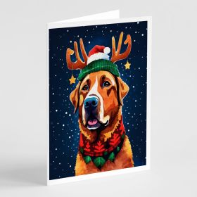 Chesapeake Bay Retriever Christmas Greeting Cards Pack of 8 Blank Cards with Envelopes Whimsical A7 Size 5x7 Blank Note Cards (Default: Default)