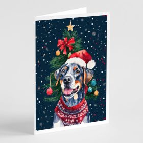 Catahoula Christmas Greeting Cards Pack of 8 Blank Cards with Envelopes Whimsical A7 Size 5x7 Blank Note Cards (Default: Default)