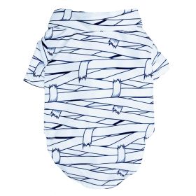 Halloween Camp Shirts (Color: Mummy, size: X-Large)