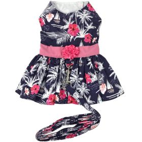Moonlight Sails Dog Dress with Matching Leash (size: large)