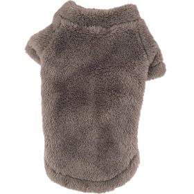 Soft Plush Pullover (Color: Soft Brown, size: large)